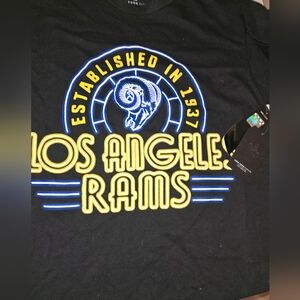 NFL Official Los Angeles Rams Junk Food Clothing Size M 100% COTTON nwt New Cali